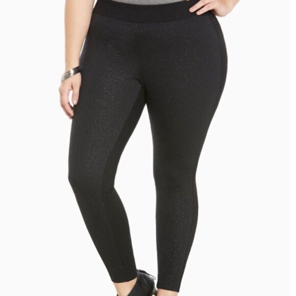 Torrid Women's Size 1 Pixie Luxe Sparkle Legging Pants - Picture 1 of 7